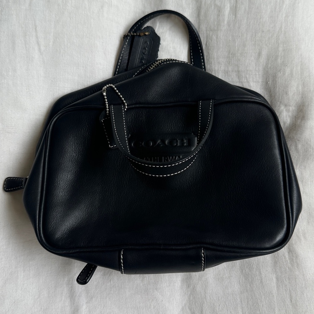 Vintage Coach Mini Leather Toiletry Bag